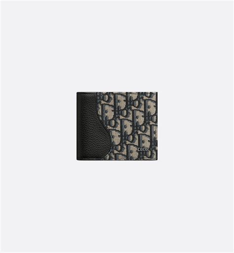 black cork calfskin wallet dior|Saddle Wallet Black Grained Calfskin Leather Marquetry .